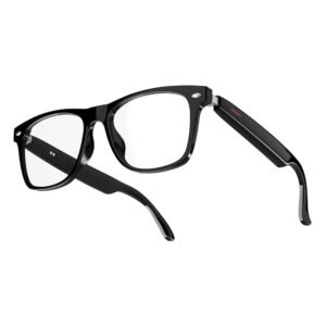 E13 Bluetooth Audio Smart Glasses for Men Women, Blue Light Blocking & Sunglasses Lens for Office Outdoor Sports Drive Hands-Free Calling, Easy Automatic Pairing (Clear Lens)